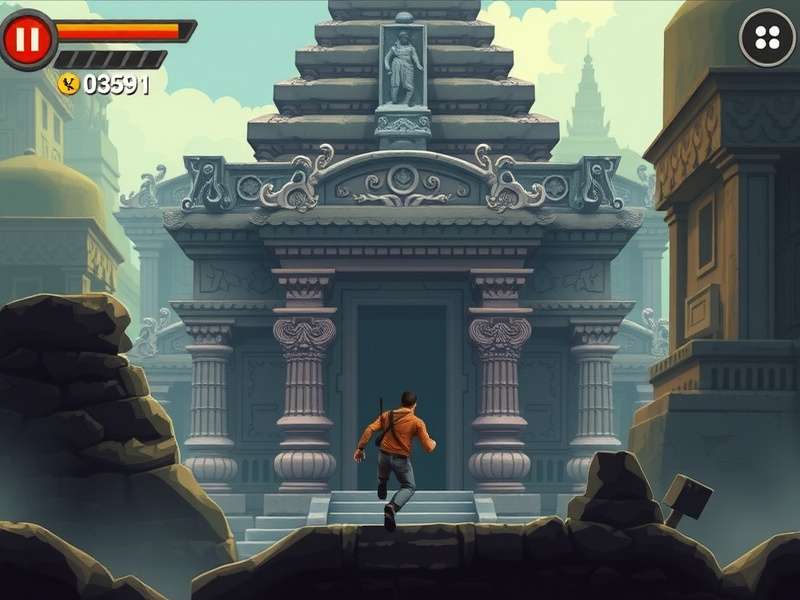 Chart showing Temple Escape Master download growth in India